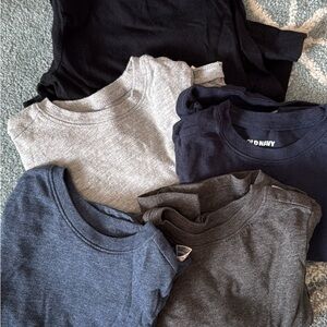 Old Navy Assorted T-Shirts - Black, Gray, Navy